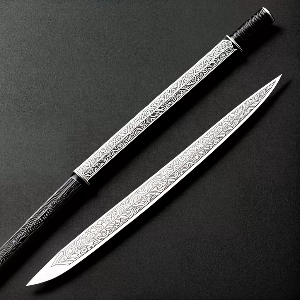 Fotos desenho espada itachi detalhada