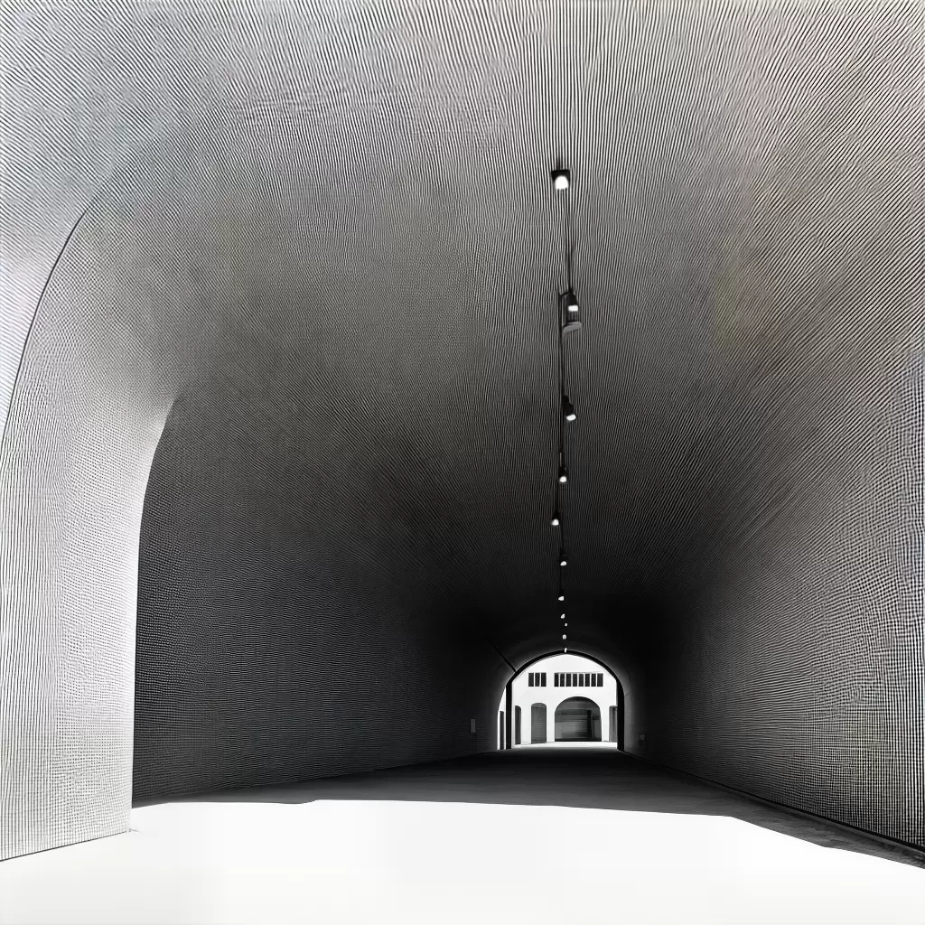 Fotos tunel preto branco teto tijolos Fotos tunel preto branco teto tijolos