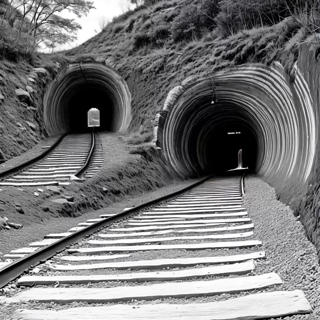 Fotos tunel trilhos criancas aventura Fotos tunel trilhos criancas aventura