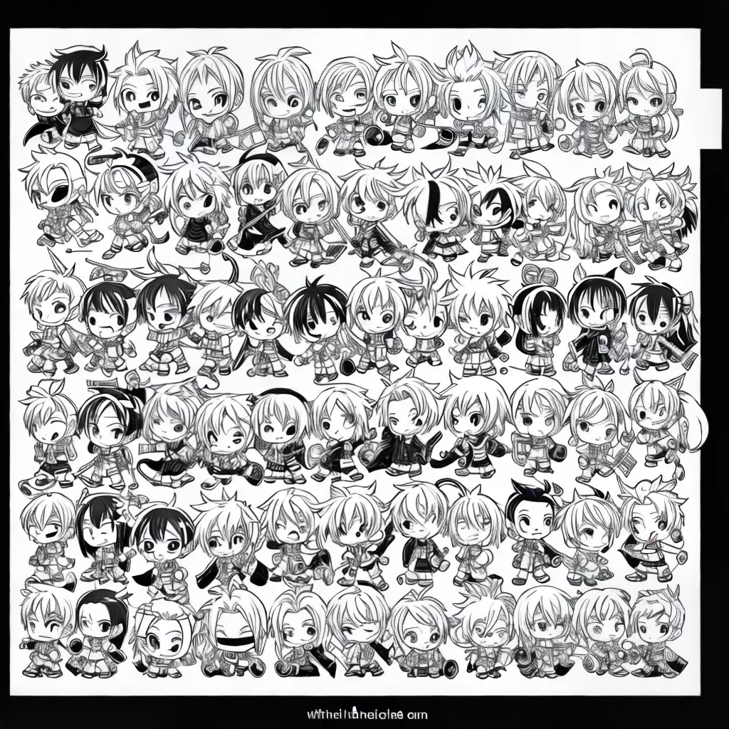 Fotos 16 desenhos chibi hidan para colorir