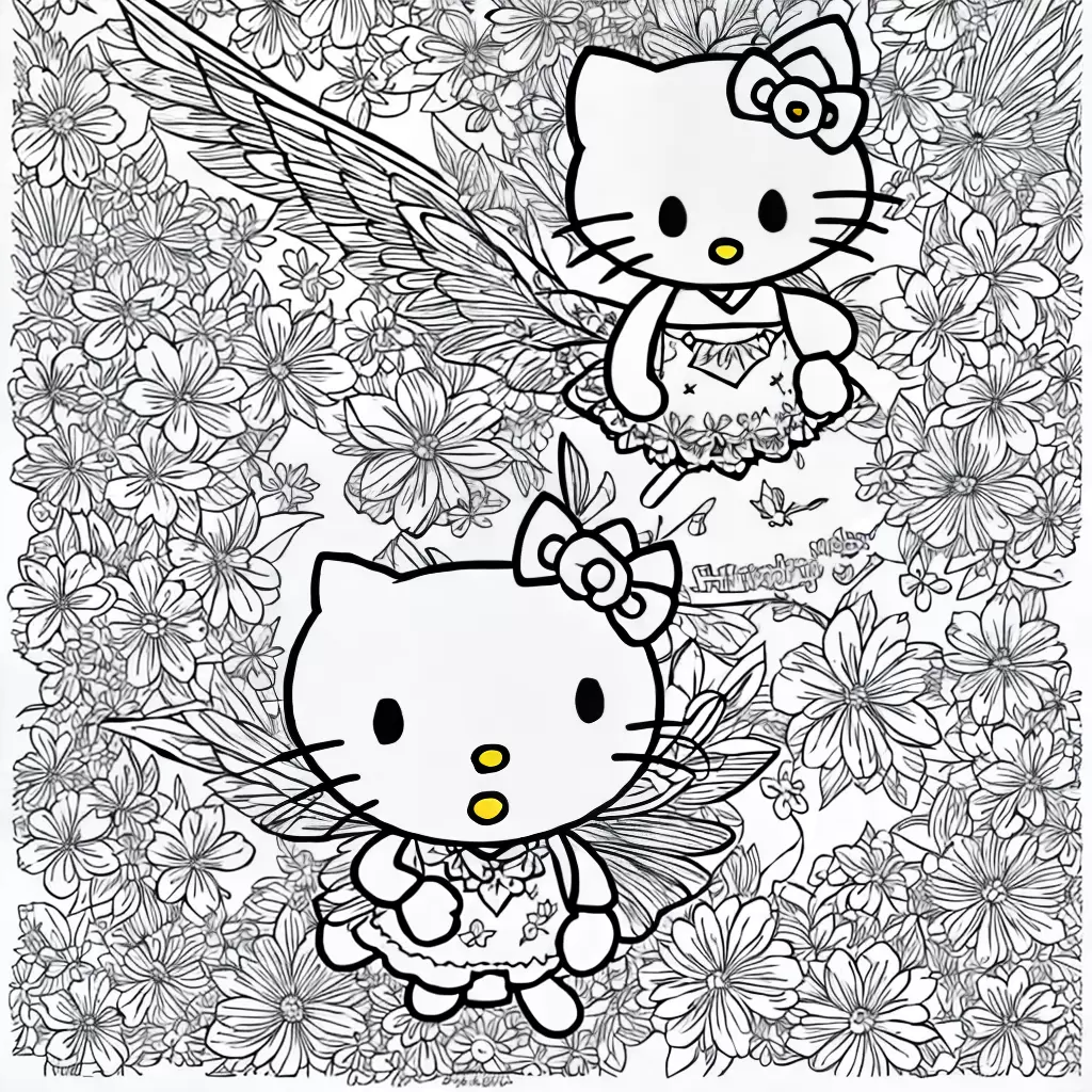 Fotos hello kitty fada colorir Fotos hello kitty fada colorir