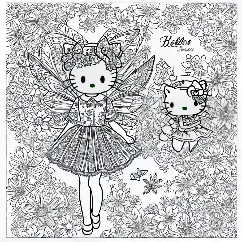 Fotos hello kitty fada colorir 1 Fotos hello kitty fada colorir 1