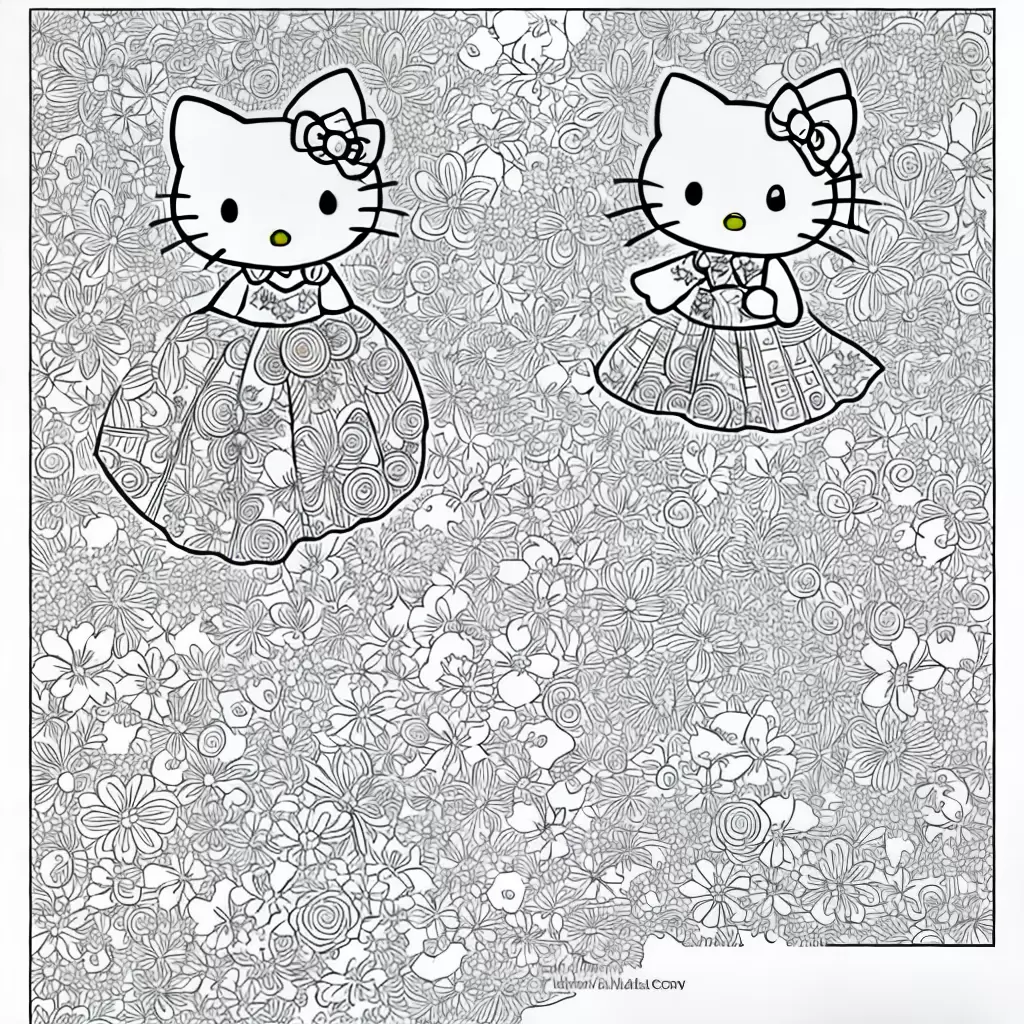 Fotos hello kitty colorir fantasia collage
