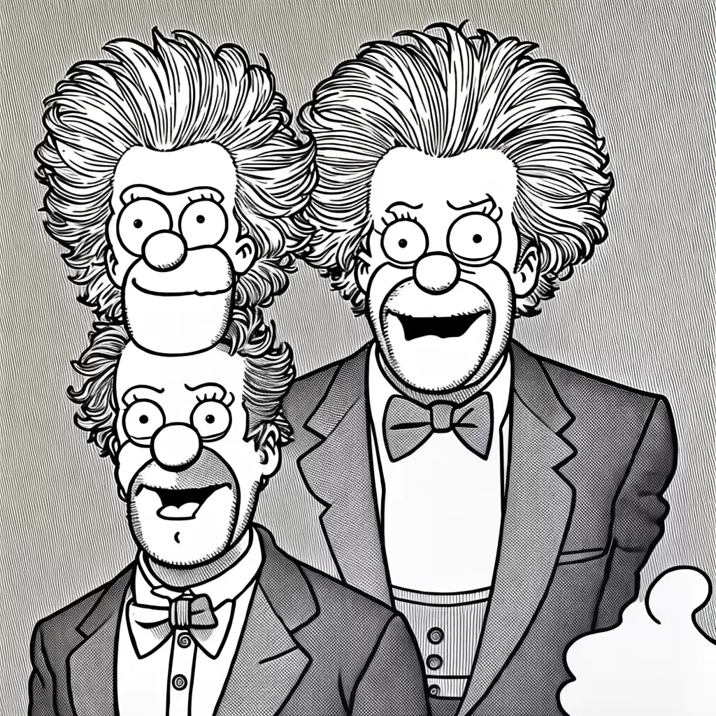 Fotos krusty o palhaco para colorir