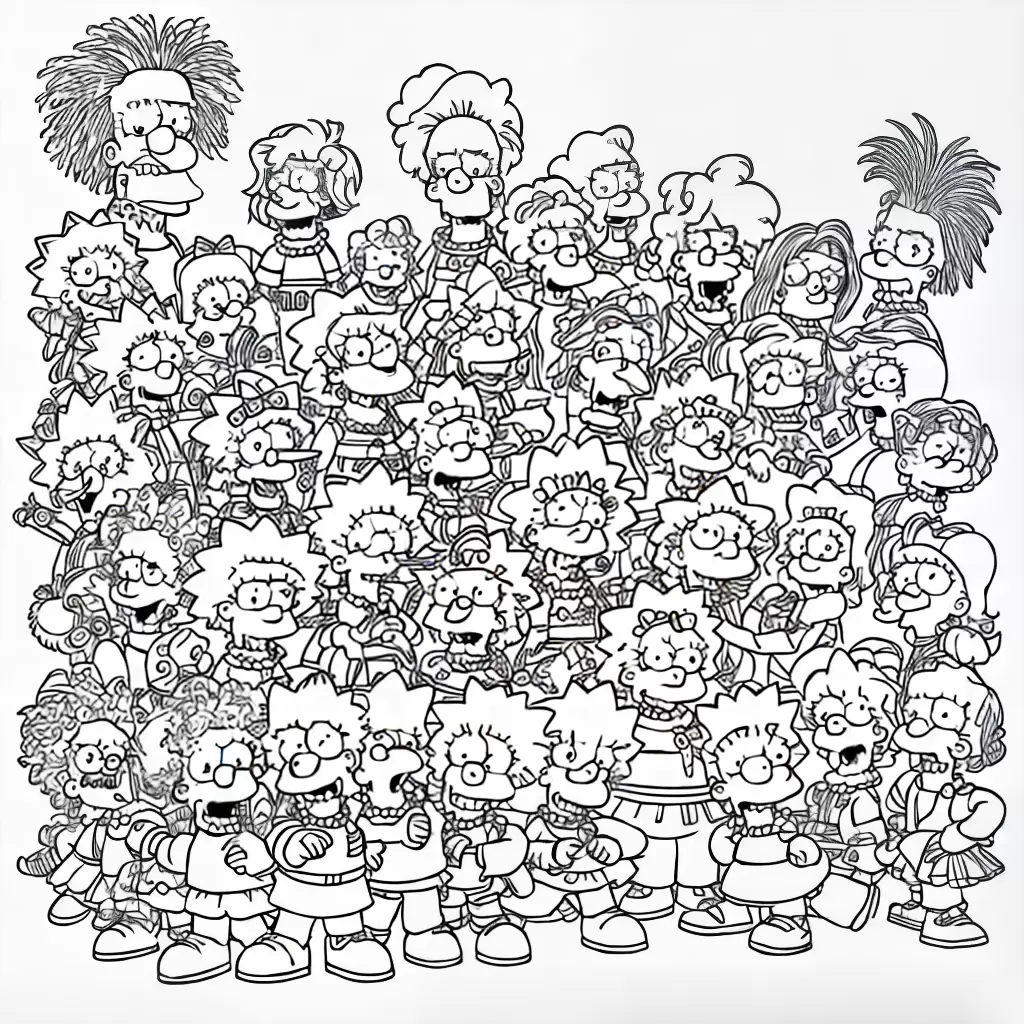 Fotos colorir simpsons palhacos