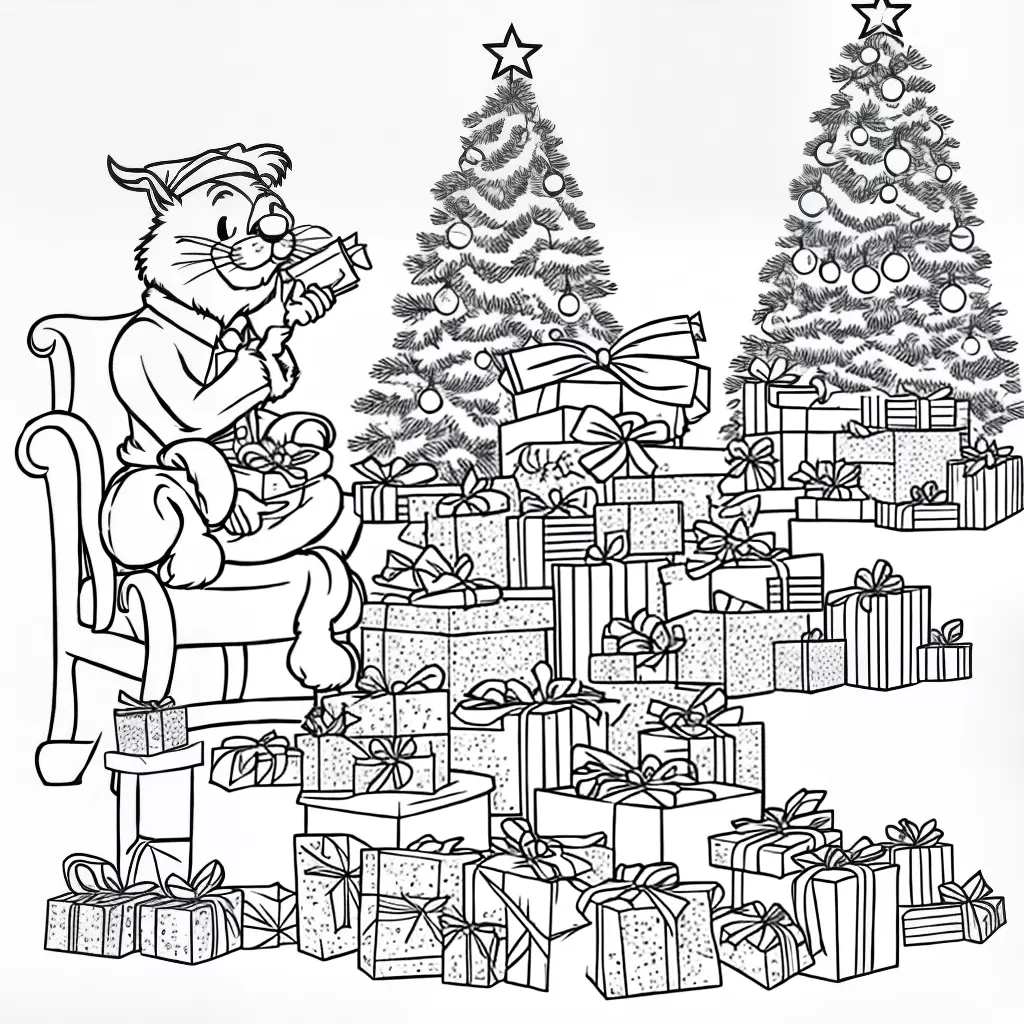 Fotos garfield natal presentes colorir Fotos garfield natal presentes colorir