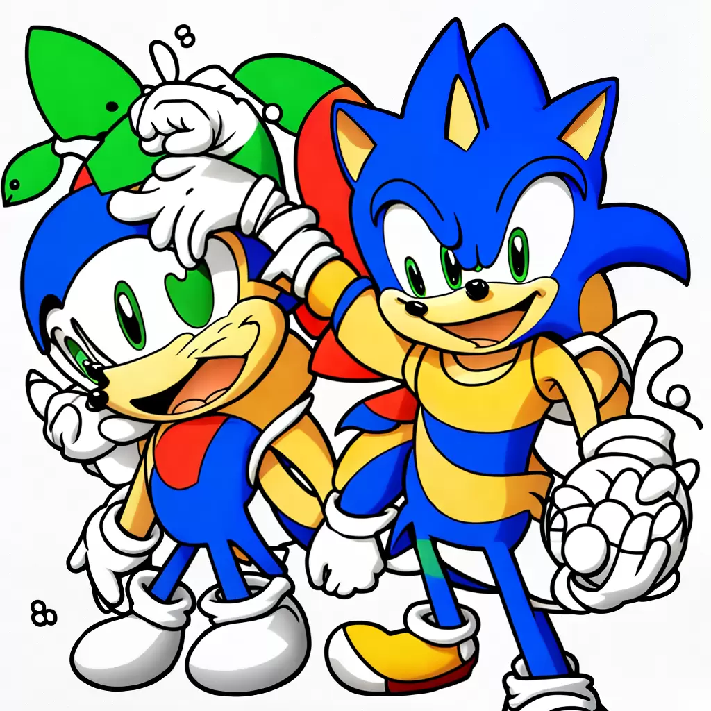 Fotos pagina colorir vector crocodilo sonic