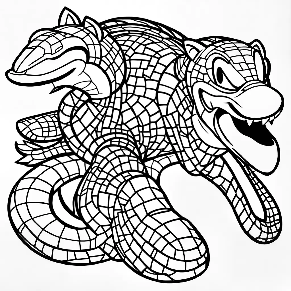 Fotos desenhos alligator vector sonic