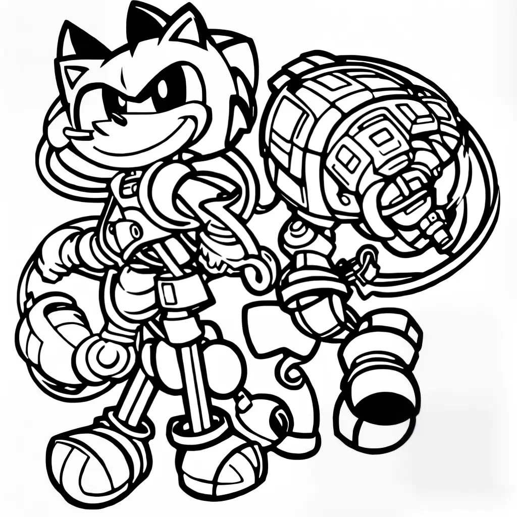 Fotos colorir crocbot sonic amigos
