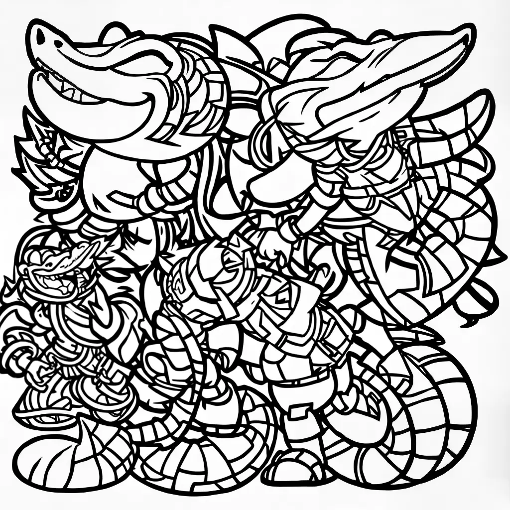 Fotos desenhos sonic crocodilo colorir