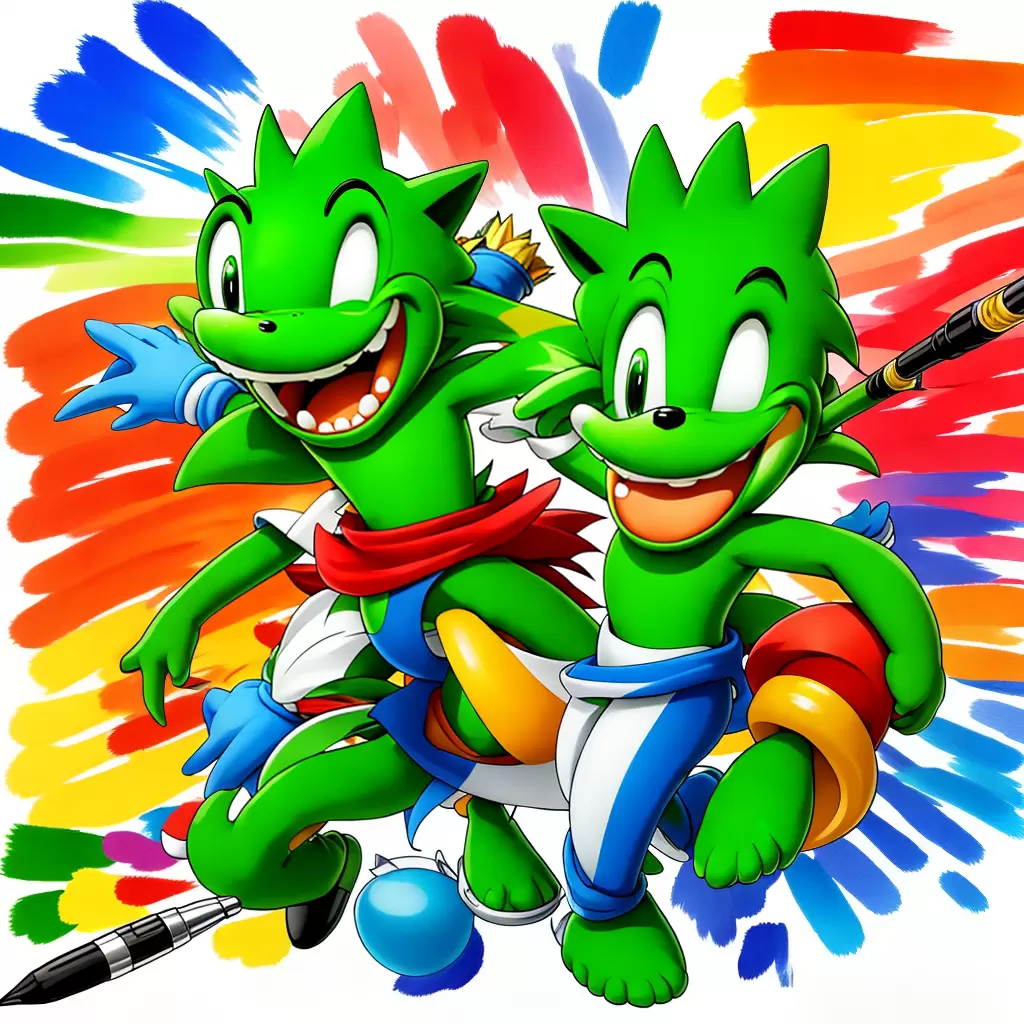 Fotos jacare pintor sonic desenhos