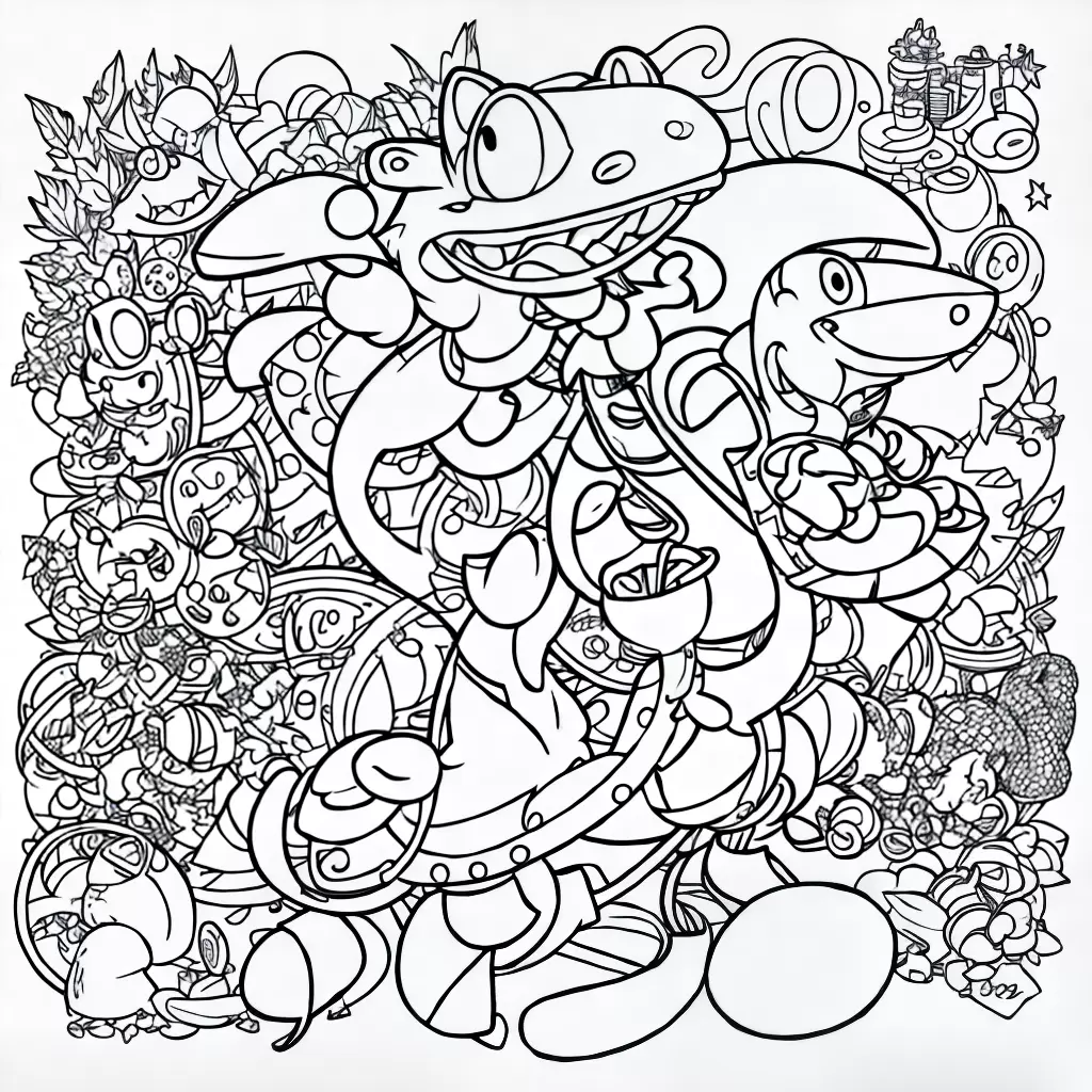 Fotos colorir vector sorriso jacare