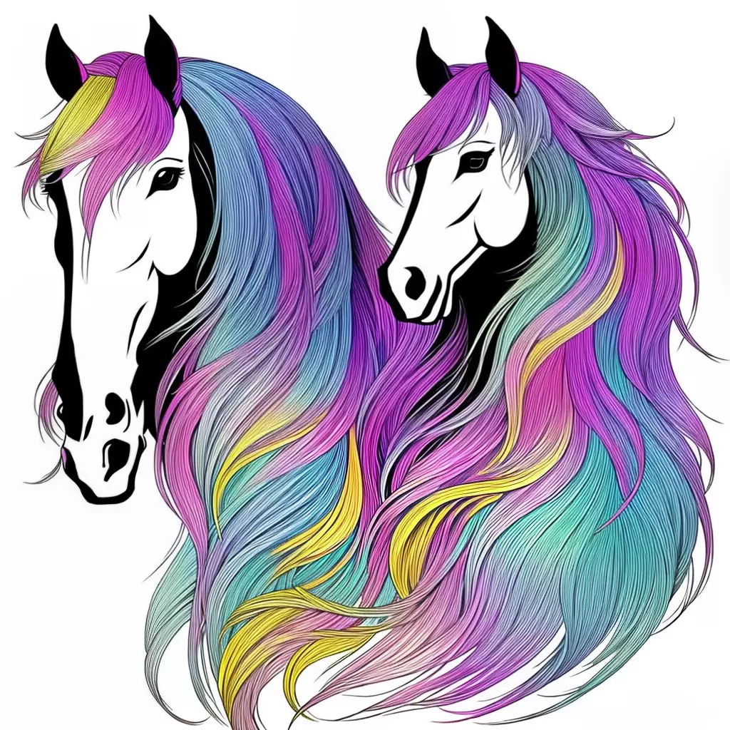 Fotos colorir cavalo rapunzel criancas