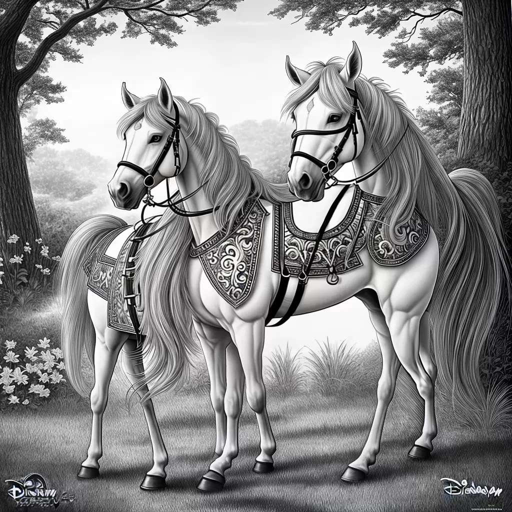 Fotos colorir maximus cavalo tangled