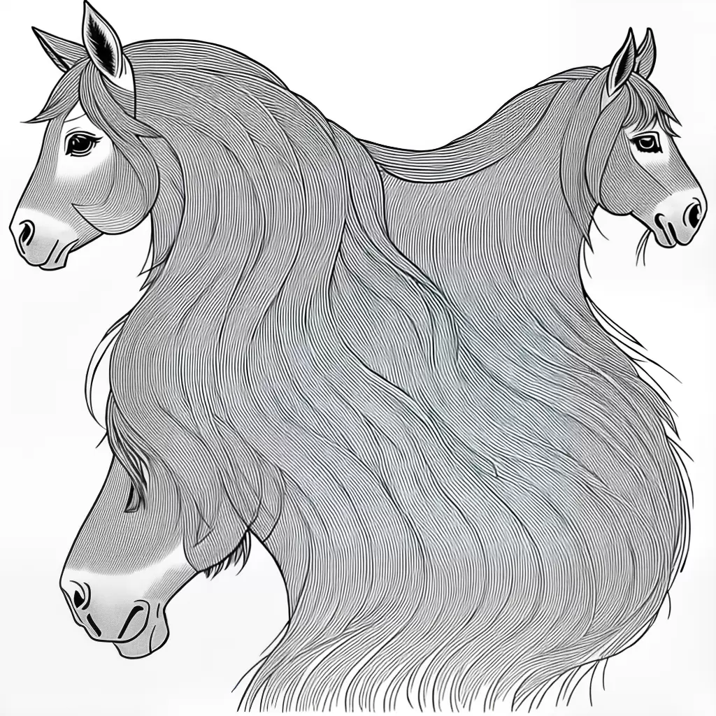 Fotos desenhos colorir cavalo rapunzel