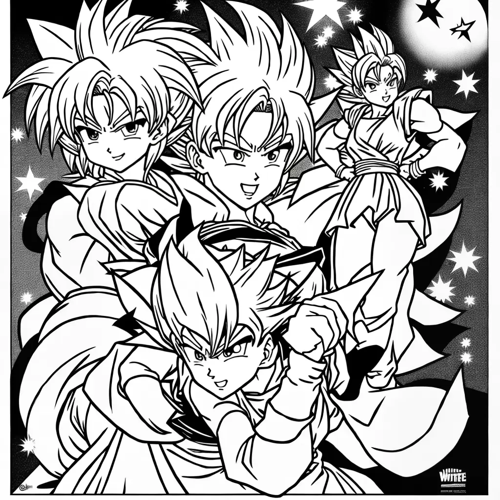 Fotos colorir videl dragon ball z