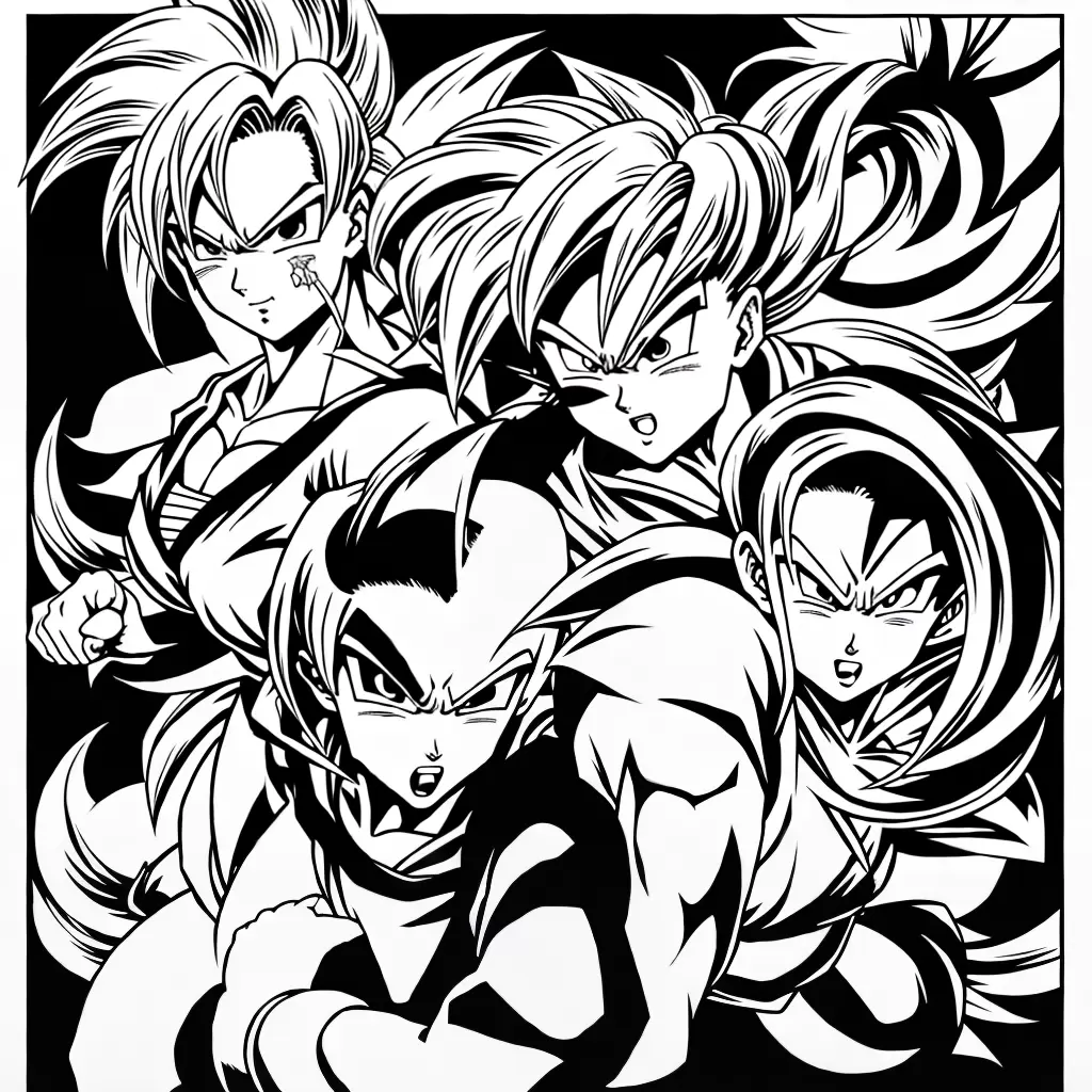 Fotos mulher gohan colorir dragon ball
