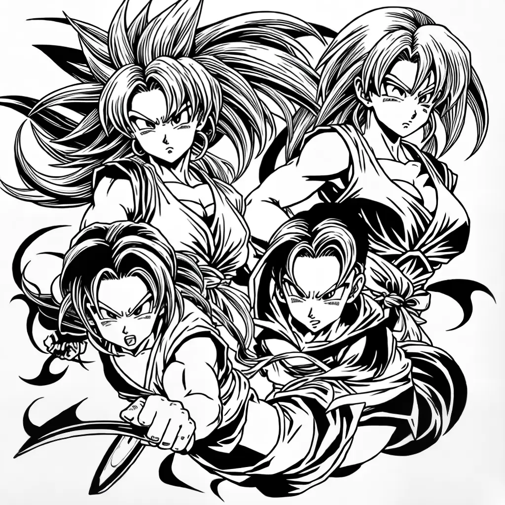 Fotos mulher gohan colorir dragon ball 1