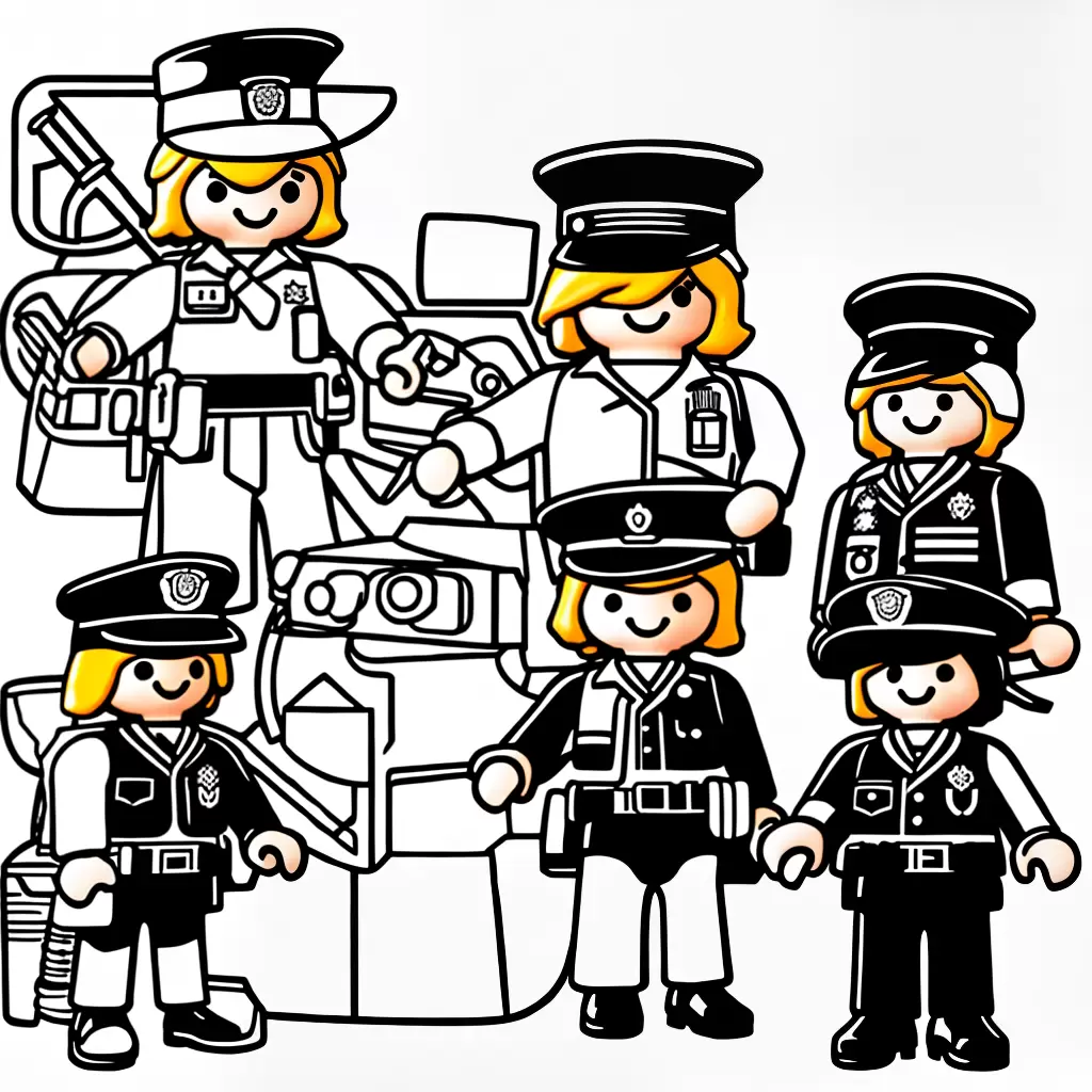 Fotos playmobil policial colorir criancas Fotos playmobil policial colorir criancas