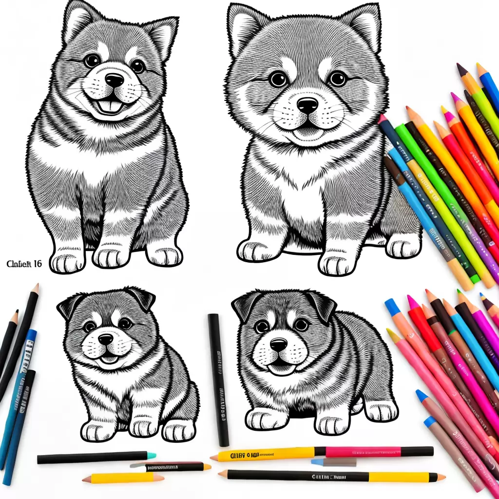 Fotos desenho colorir cachorro bochechas