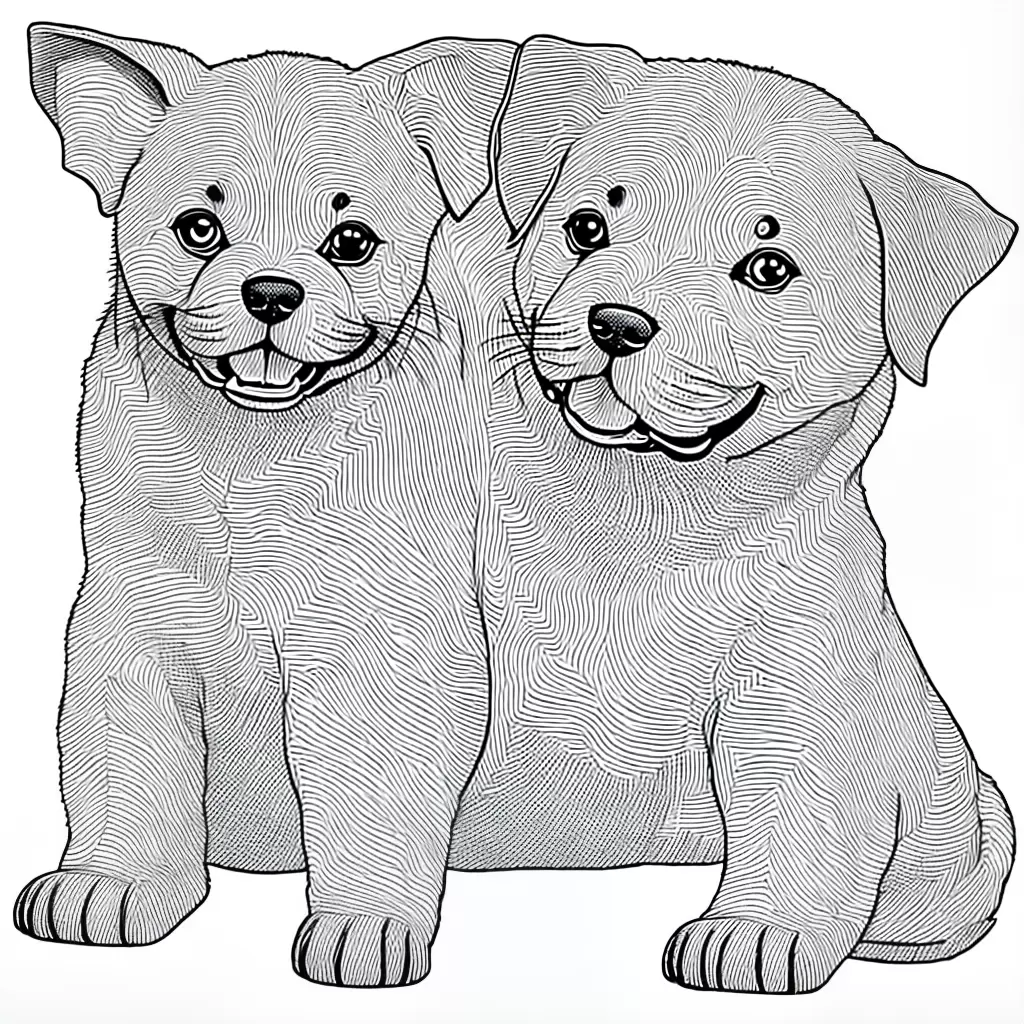 Fotos desenho colorir cachorro gordinho