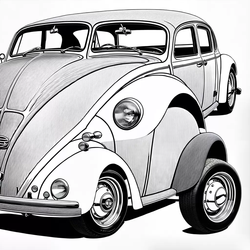 Fotos fusca sorridente desenho preto branco