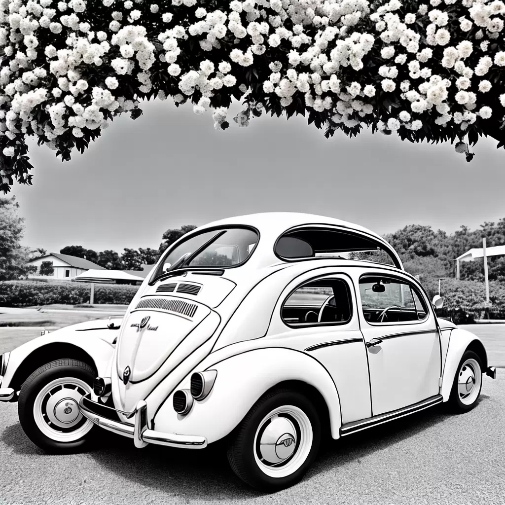 Fotos fusca sorriso flores estrelas