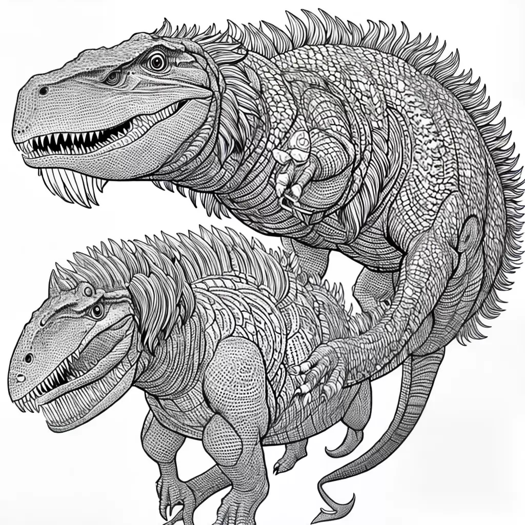 16 Desenhos para Imprimir e Colorir do Dinossauro Rei