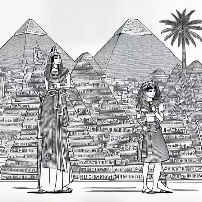 Fotos egito antigo mulher joias piramide