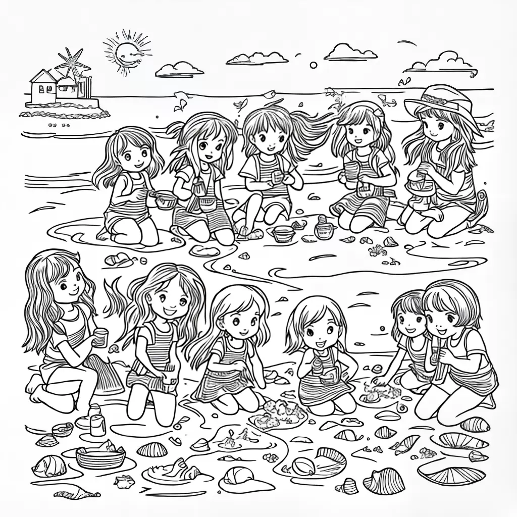 Fotos meninas praia sol areia conchas 1 Fotos meninas praia sol areia conchas 1