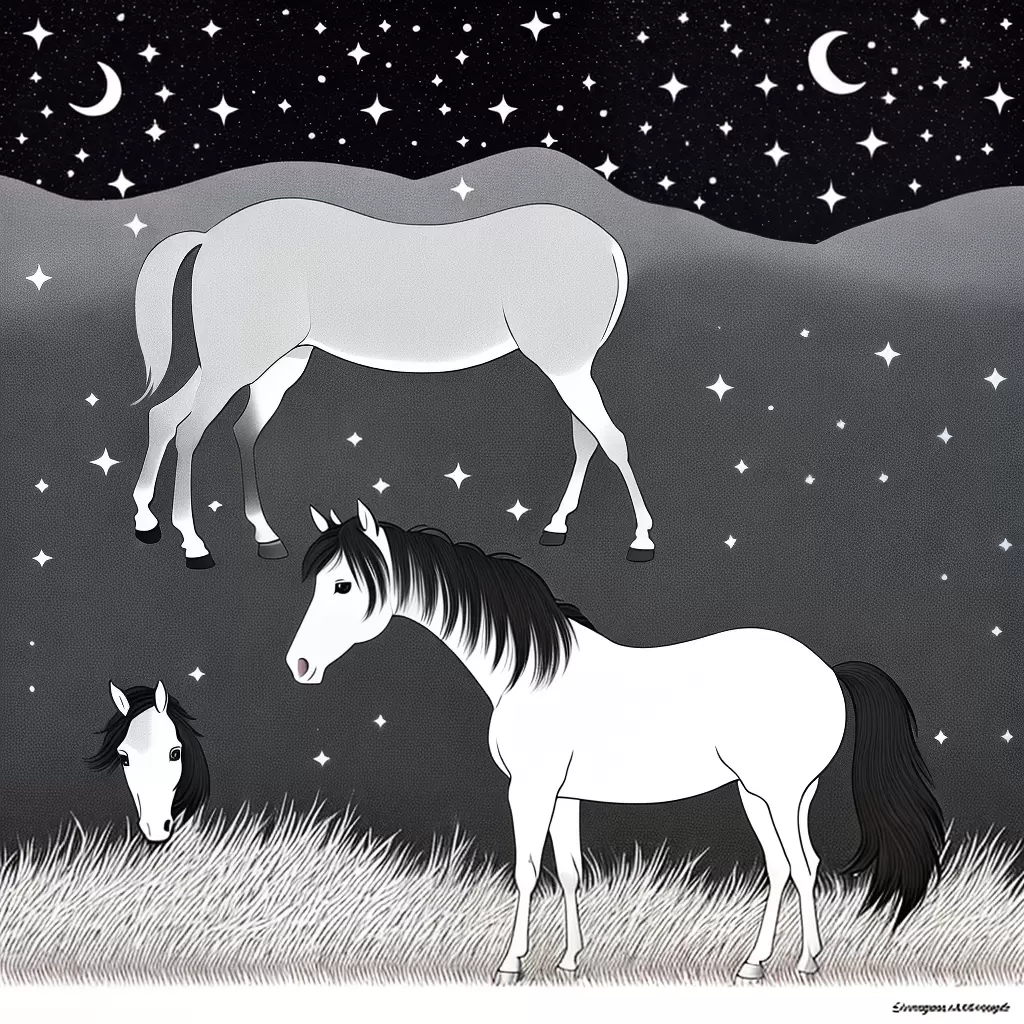 Fotos cavalo fofinho sono lua
