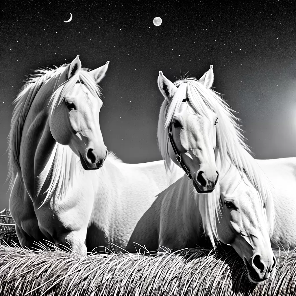 Fotos cavalo sono lua infantil colorir