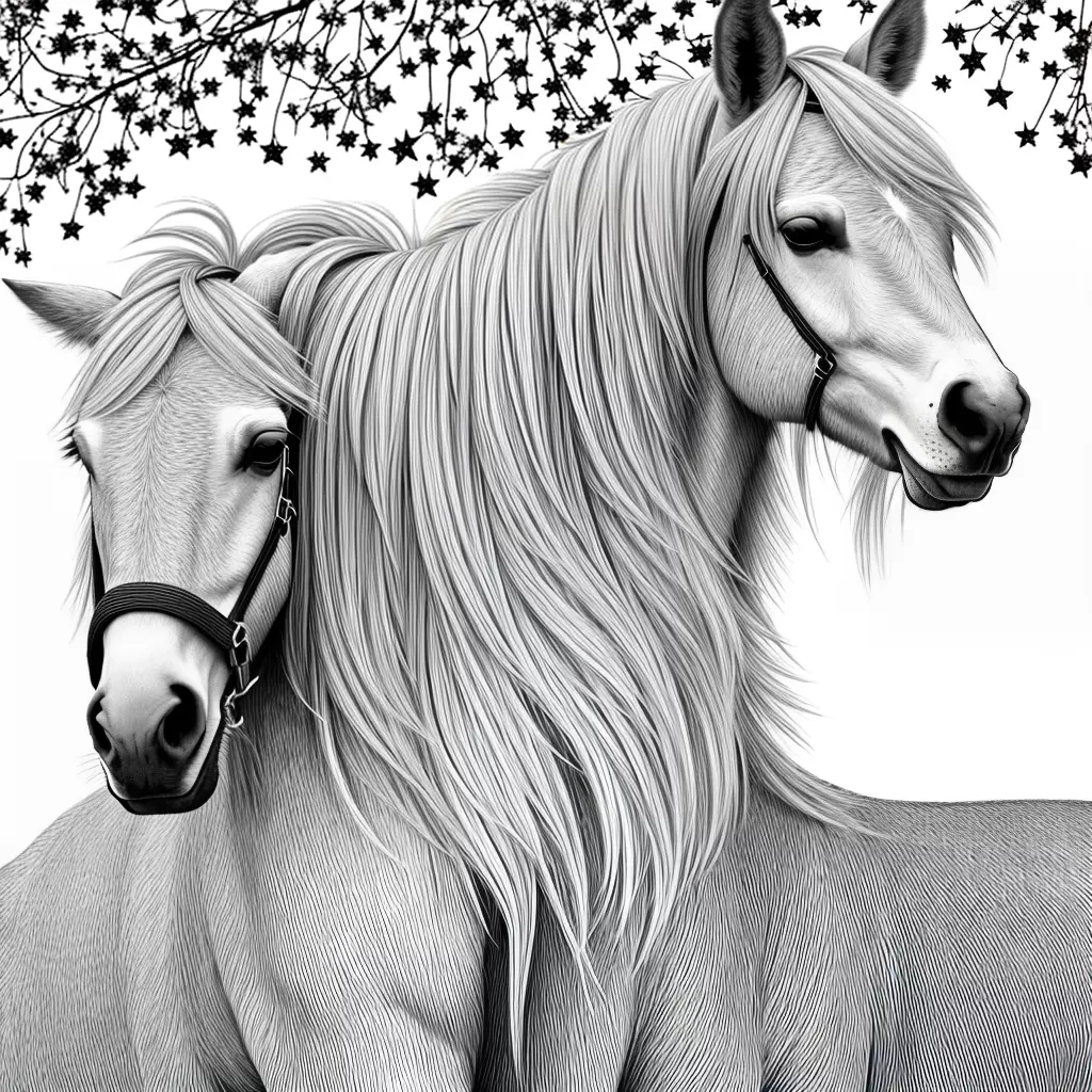 Fotos cavalo sono meadow estrelas colorir