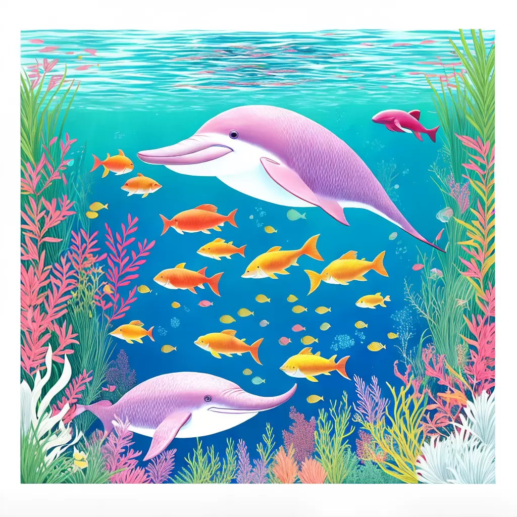 Fotos delfim rio rosa peixe aquatico