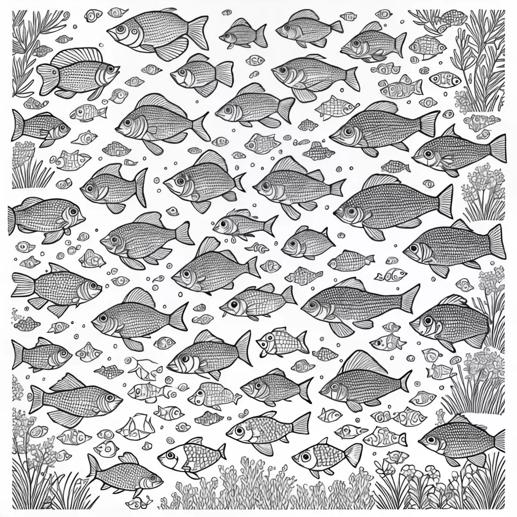 Fotos peixes coloridos desenhos para colorir