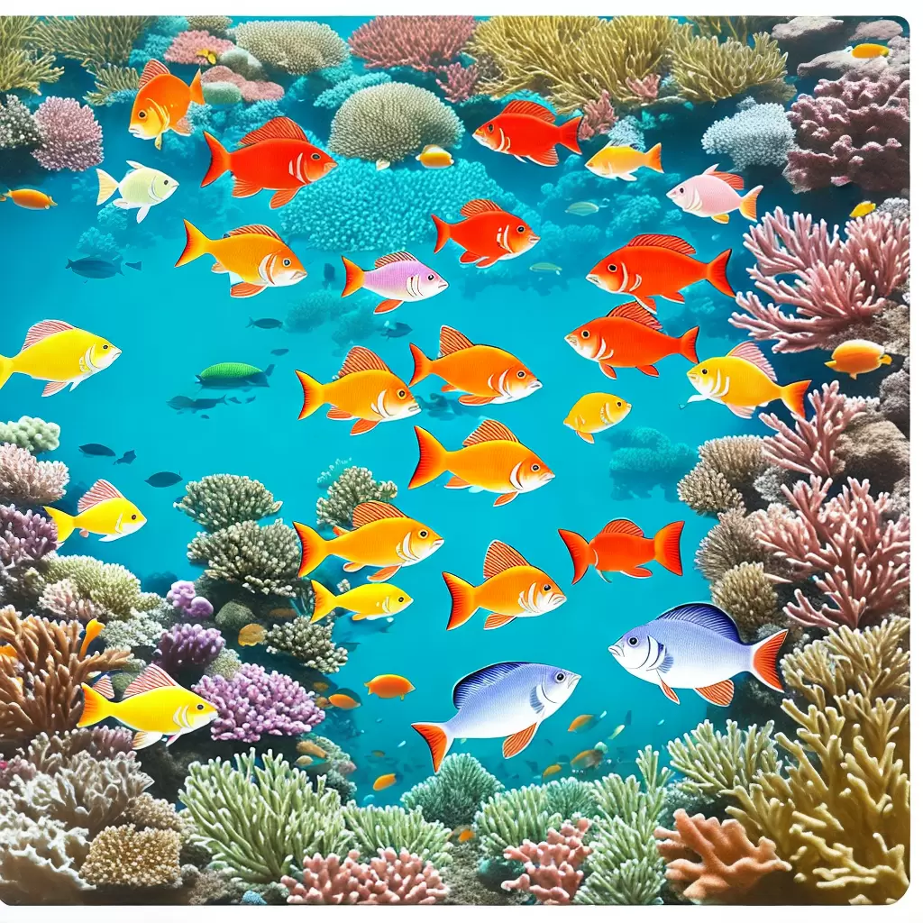 Fotos peixes colorir desenho recife coral