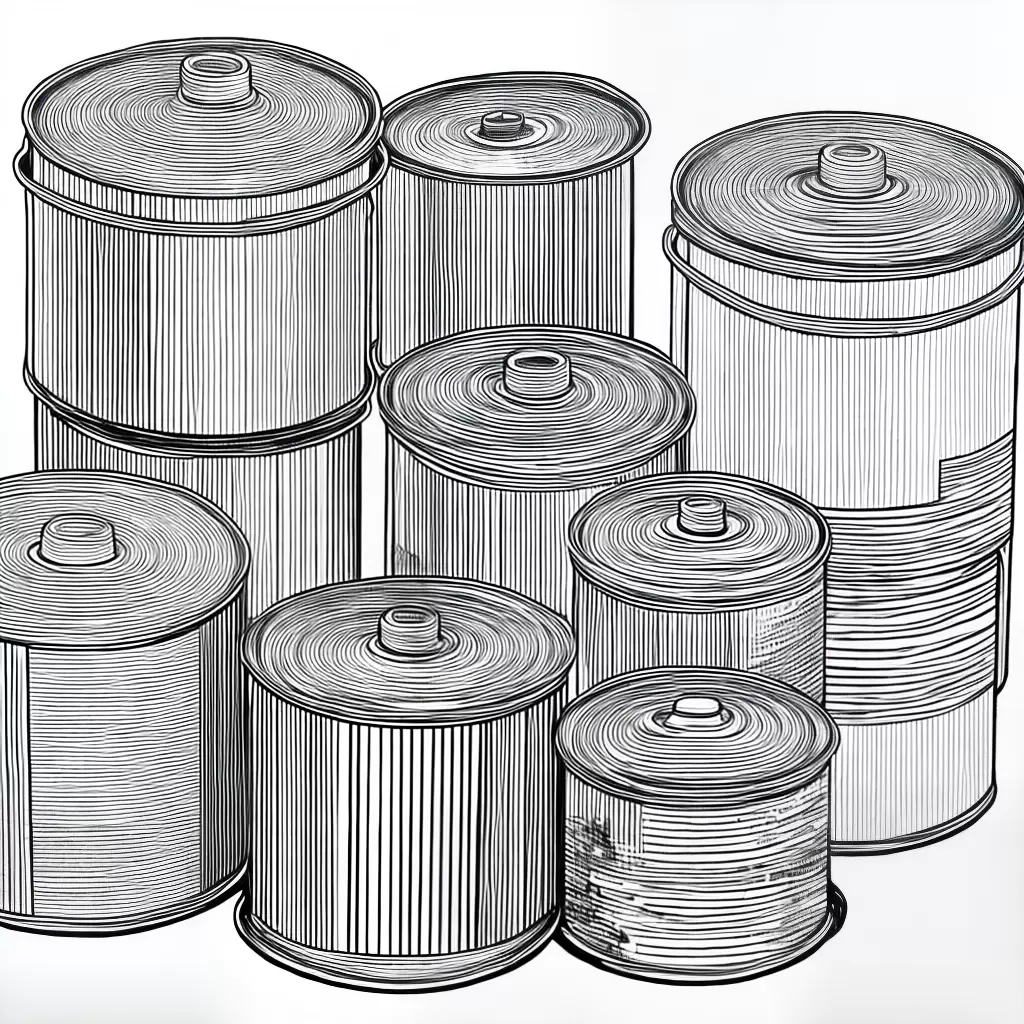 Fotos pintura latas preto branco colorir