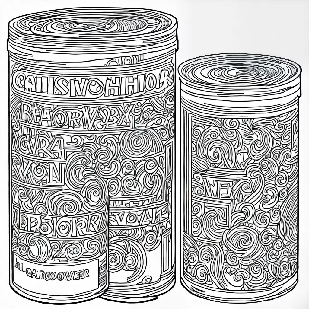 Fotos colorir latas tintas pinceis splash