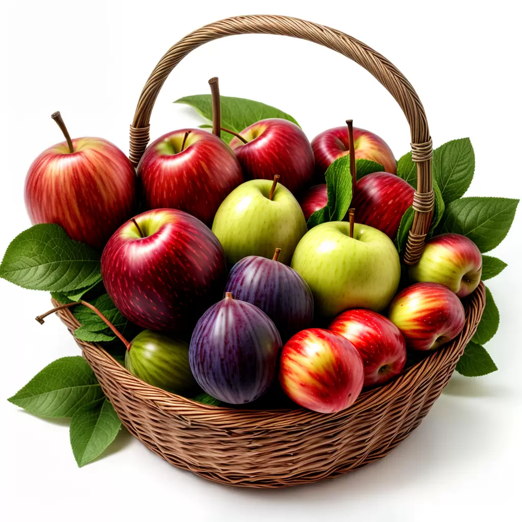 Fotos cesta frutas f letras criancas 1