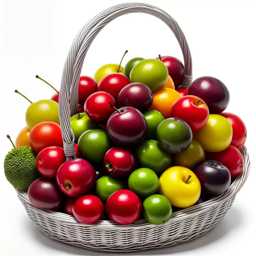Fotos cesta frutas jugosas letra j 2