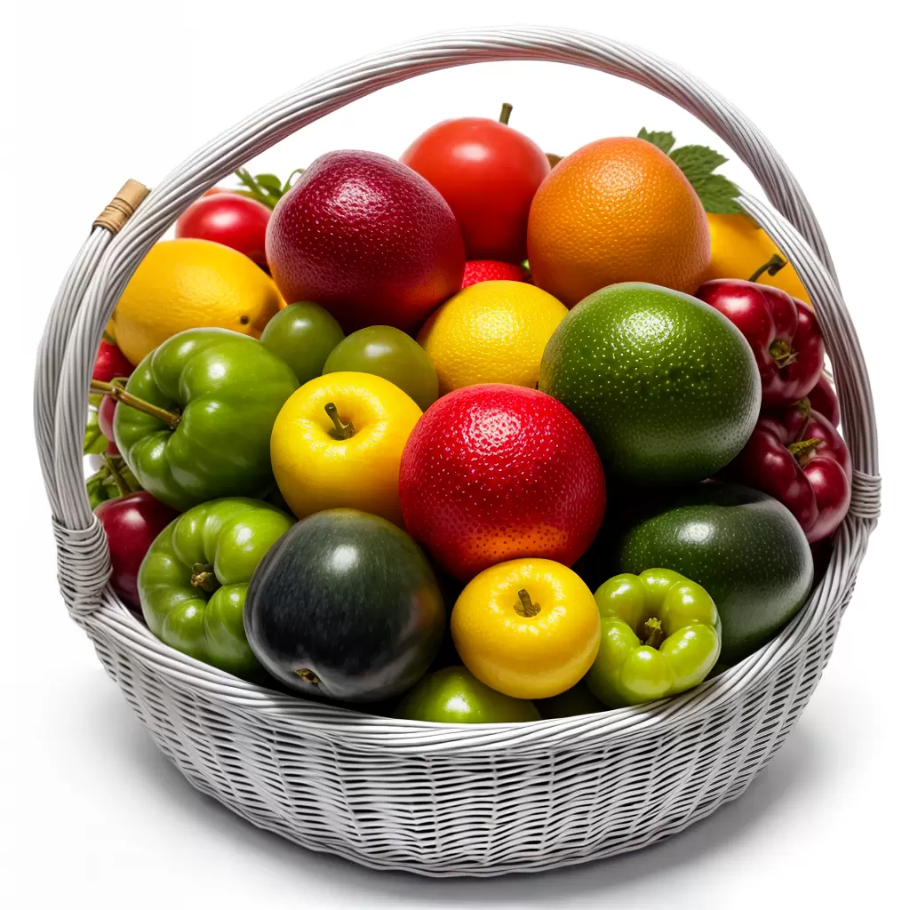 Fotos cesta frutas jugosas letra j 3