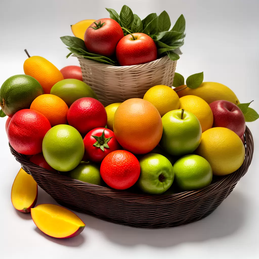 Fotos cesta frutas m letras criancas 1