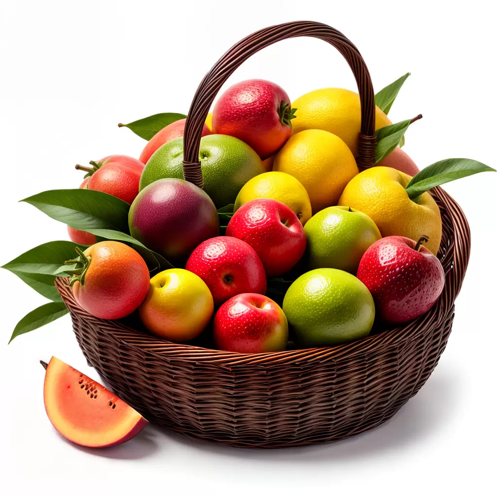 Fotos cesta frutas m letra colorir