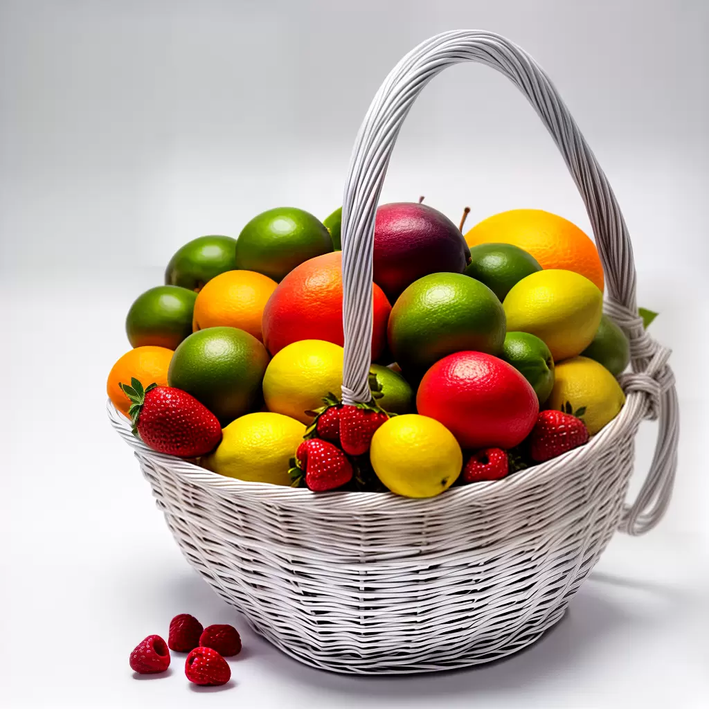 Fotos cesta frutas m letra colorir 1