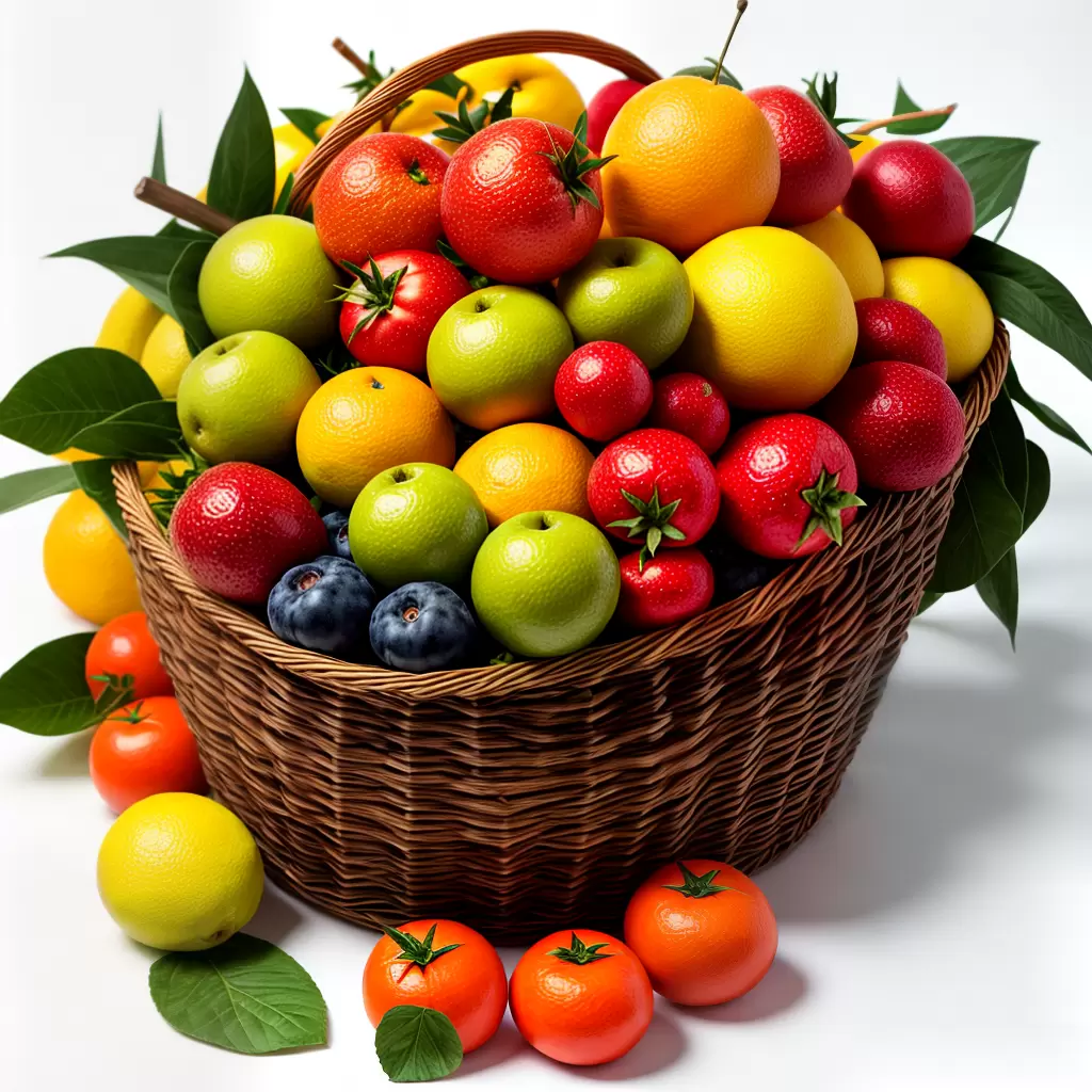 Fotos cesta frutas tropicais infantil colorir