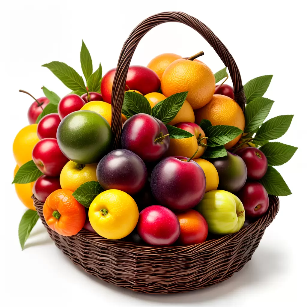Fotos cesta frutas letra x infantil