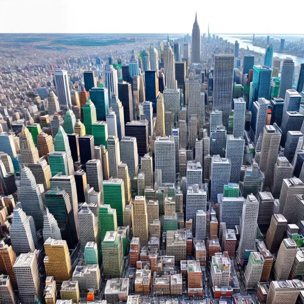 Fotos ilustracao cidade colorida energia vida urbana
