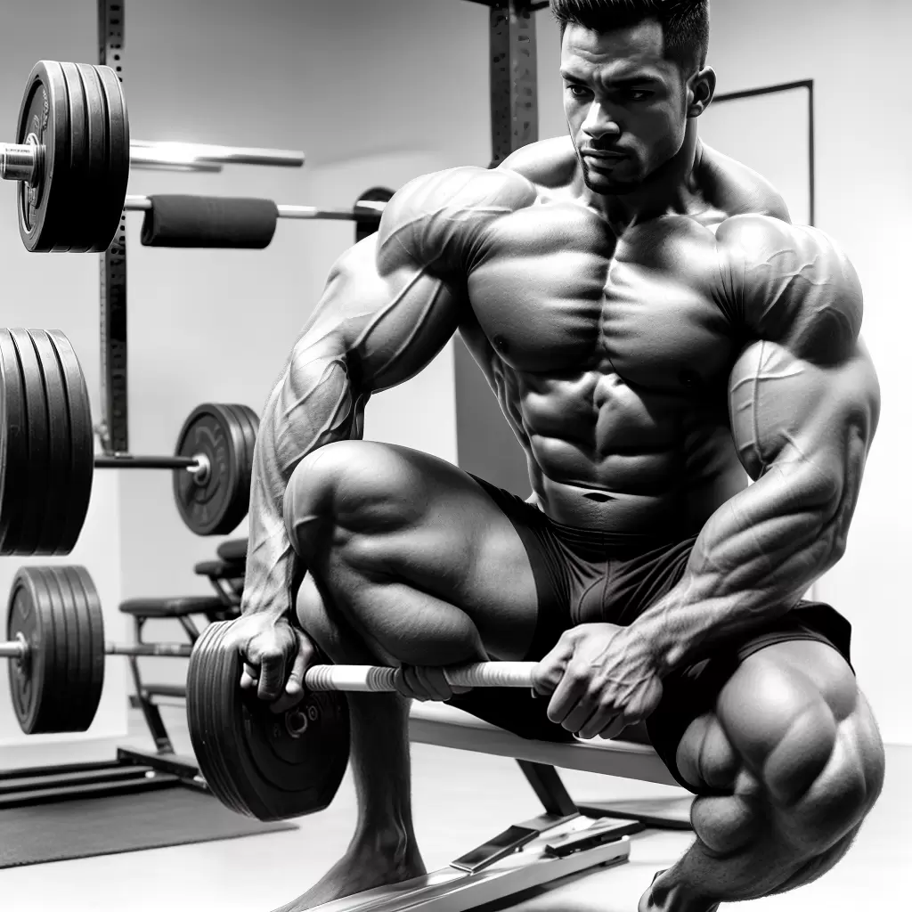 Fotos homem musculoso halteres desenho