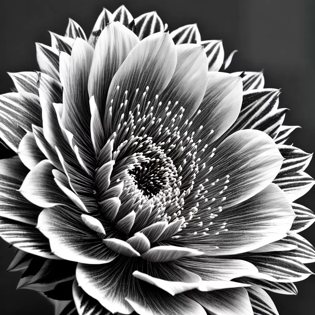 Fotos ilustracao flor cacto preto branco Fotos ilustracao flor cacto preto branco