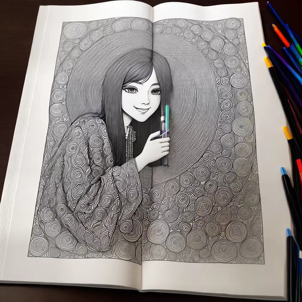 Fotos desenho menina tranca colorir